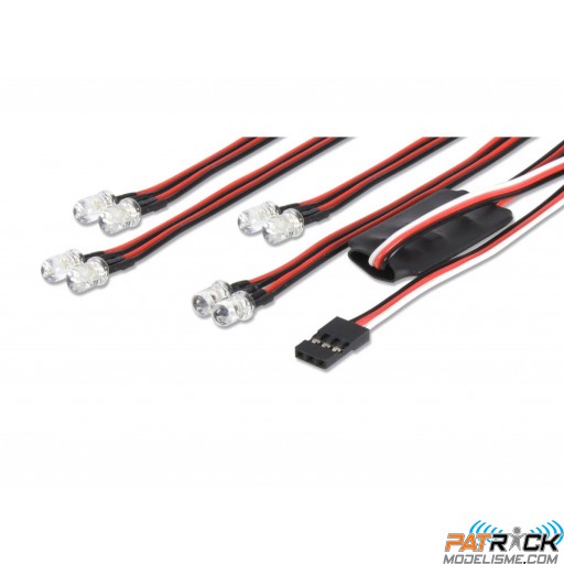 Ensemble d'éclairage LED 4+4 par radio Carson