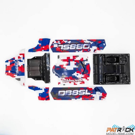 Carrosserie DB8SL rouge / bleue