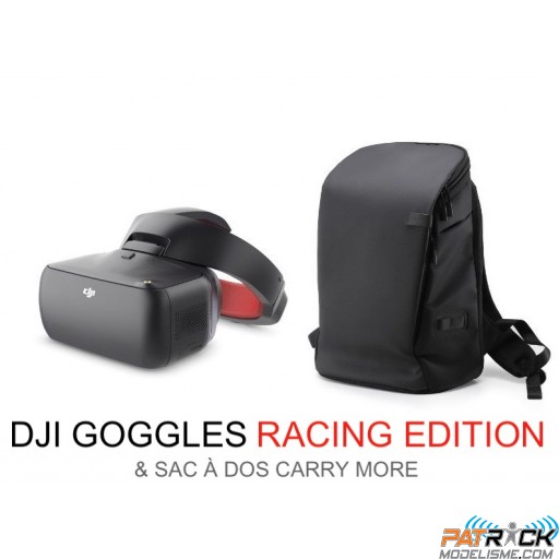 Lunettes FPV DJI Goggles Racing Edition & Sac à dos Carry More