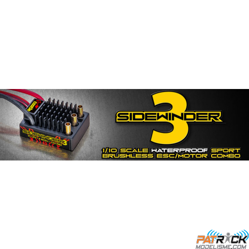 COMBO SV3 SIDEWINDER WATERPROOF 1:10TH 12V SPORT CAR ESC + MOTEUR 4600KV