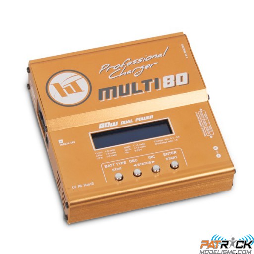 Chargeur Hobbytech Multi 80 - LiPo/NiMh 12v/220v