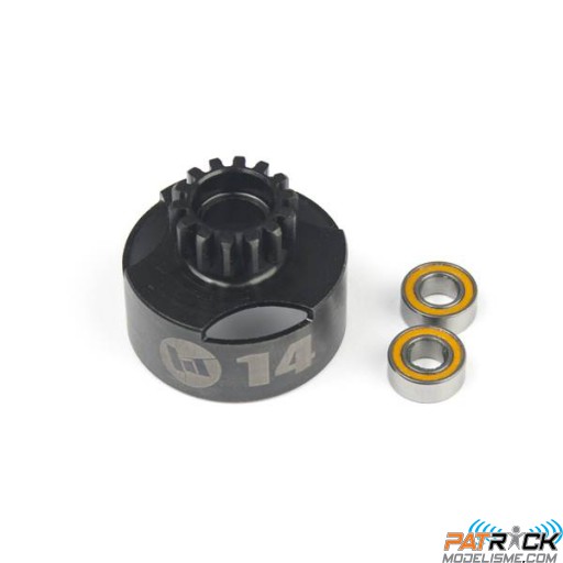 Cloche d'embrayage 14 T ventilée roulements HI-SPEED