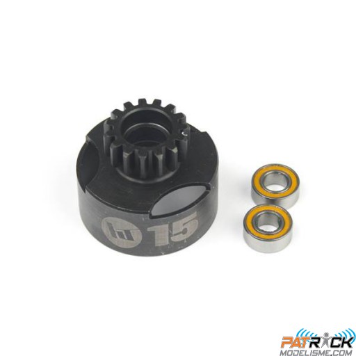 Cloche d'embrayage 15 T ventilée roulements HI-SPEED