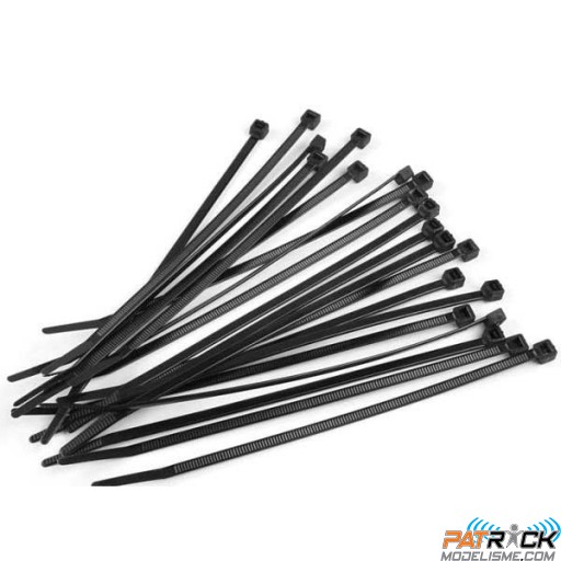 Colliers rilsan noirs 2,5x200mm les 20