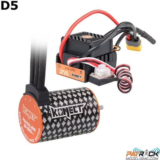 Konect combo D5 brushless WP 60A+ moteur 4P 3650SL 5400Kv
