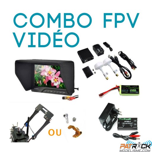 ∆ Combo FPV VIDEO UNIVERSEL en écran 7'