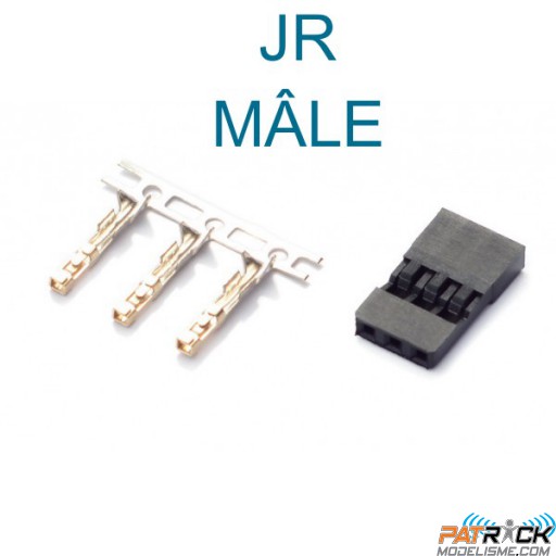 Connecteur JR boitier mâle - la pièce