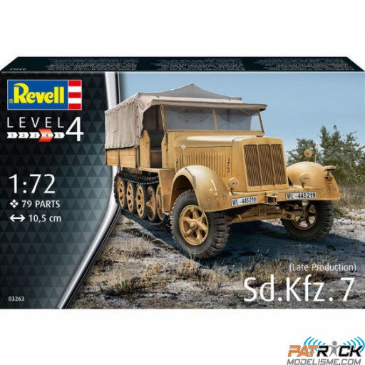 1/72e Revell Sd.Kfz. 7 (Late Production)