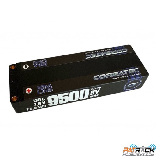 Accus lipo Corsatec SM Line HV 2S 130C 9500mah CT10103