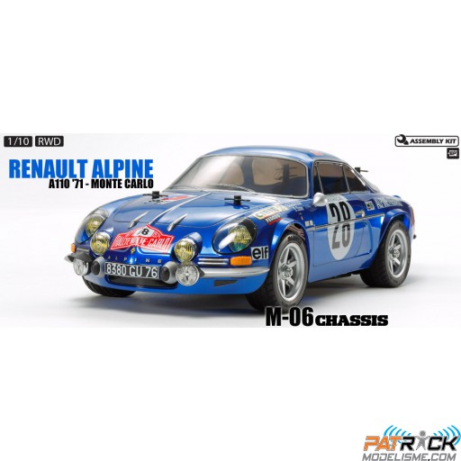 Tamiya Renault Alpine A110 Monte Carlo 71 M06 Kit à monter 1/10