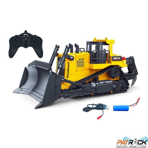 Bulldozer RC HUINA 1/16e - Prêt à rouler