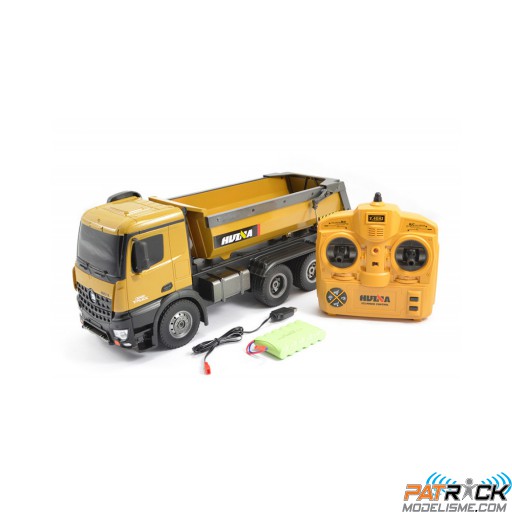 Camion Benne RC HUINA 1/14e - Prêt à rouler