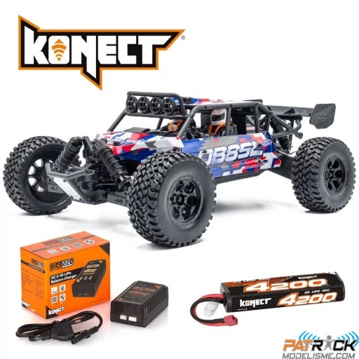 Hobbytech Desert Buggy DB8SL Brushed Rouge 1/8e - Prêt à rouler