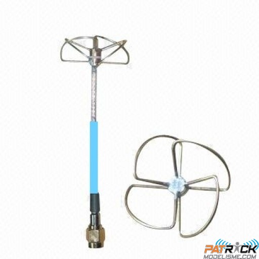 Antenne Cloverleaf - Trèfle - Spiro récepteur 5.8GHz - SMA male