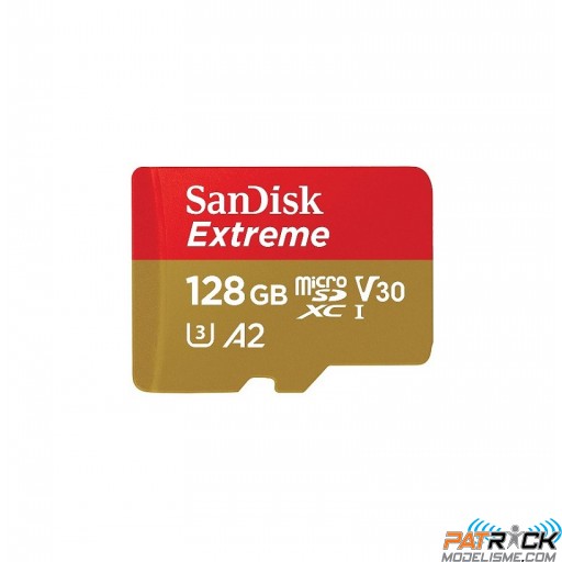 Carte mémoire SanDisk microSD EXTREME 128GB 190mb/s + Adaptateur SD