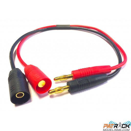 Cordon de charge bananes 4mm vers AS150 CUSTOM