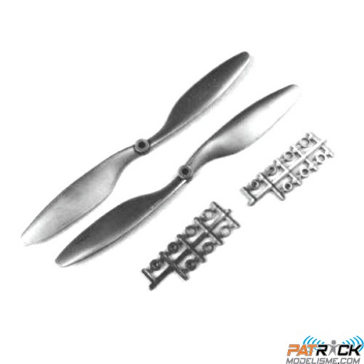 Set de 2 hélices 10x4.5" noire (rotation horaire+anti-horaire) - pour drone GAUI