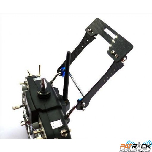 Système de fixation écran vidéo pour radio JR/Hitec/Graupner/Dji (TVMTTX)