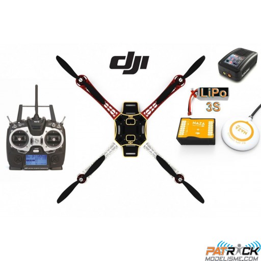 ∆ DJI F450 E300 - COMBO EVO V2, NAZA-M V2+GPS, MZ12, Lipo 3s 2600, chargeur, Train, Remplacé par E310