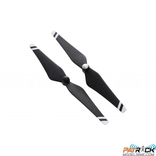 Paire Hélices DJI 9.4x4.3" auto-serrantes fibre carbone noires et blanches (cw+ccw)