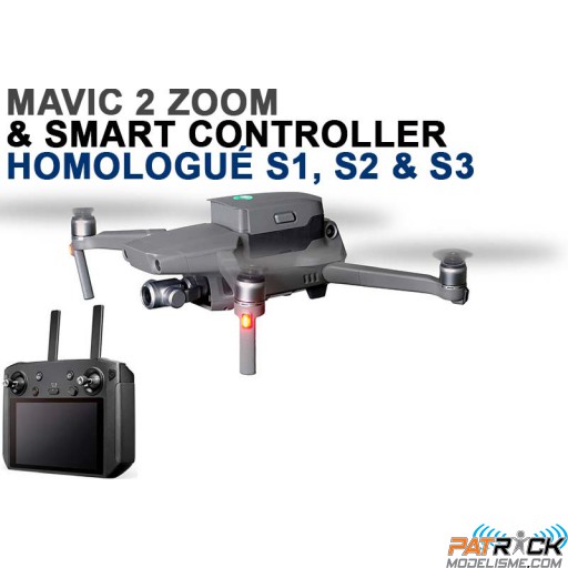 ∆ DJI Mavic 2 Zoom & Smart Controller homologué S1, S2 & S3