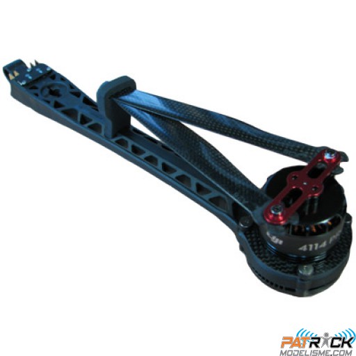 Bras complet monté helice CW led rouge S800EVO Part 41
