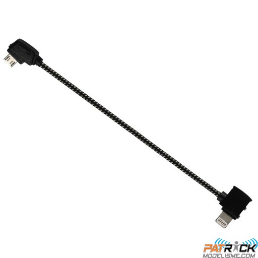 Cable micro USB tréssé micro usb 207mm Mavic 1/2/Air