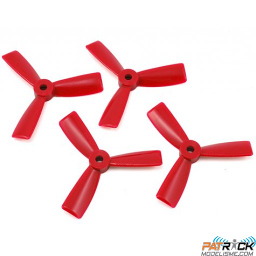 Hélices tripale BULLNOSE Dalprop 4045 / 4x4.5’’ rouge horaire et anti-horaire (4)