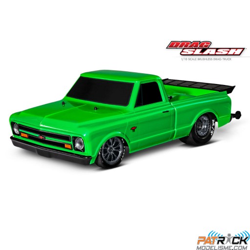 Traxxas Drag Slash Vert VXL Brushless TSM ID 1/10e - Prêt à rouler