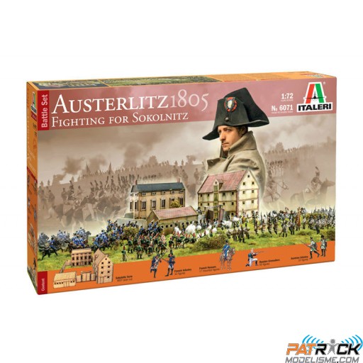 1/72e Italeri Bataille d'Austerlitz 1805 combat de Sokolnitz