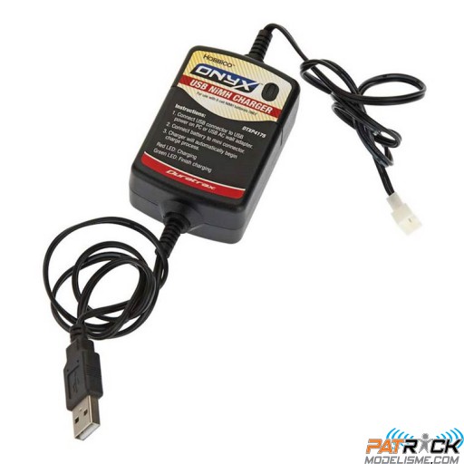 Chargeur DuraTrax Onyx USB NiMH 7,2v mini connecteur