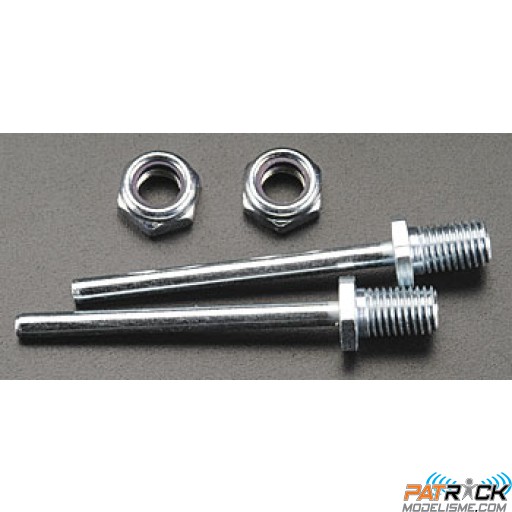 Axe de roues acier D 4mm 1/4'' long x5/32'' dia