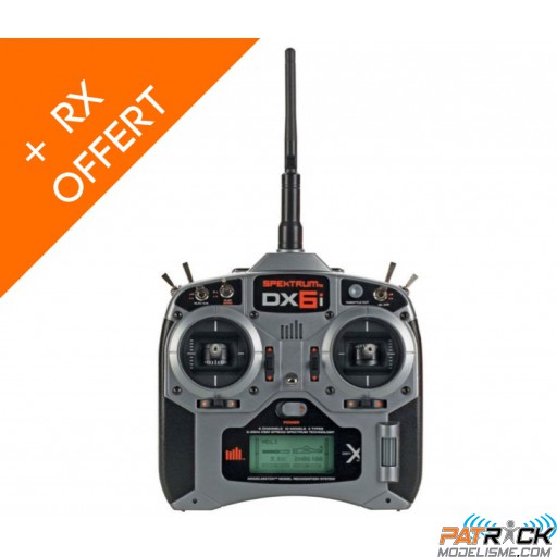 Spektrum DX6i 2.4GHz DSMX mode 1/2 avec 2RX AR610