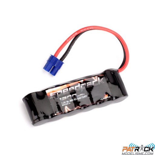 Dynamite Speedpack NiMH 7.2V 1200mAh en long EC3 - mini 1/18e