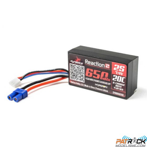 Batterie Lipo Dynamite 7.4v 650mah 2s 20C