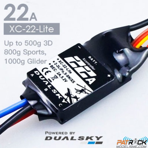 Contrôleur DUALSKY brushless 22A XC-22-Lite