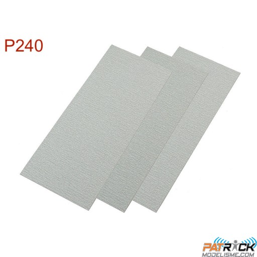 Tamiya Papier abrasif Grain 240 x3