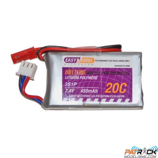 Accu LiPo Easymodel 450 mAh 3S 11,1V 20C Bec