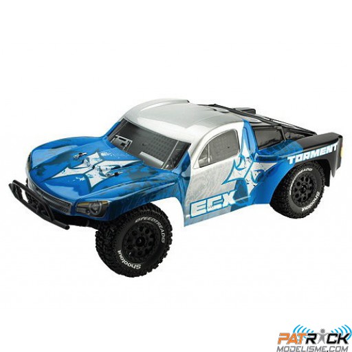 ECX Torment 1/10 2WD RTR SCT: Silver/Bleu 