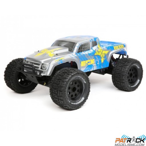 ECX Ruckus MT BD Brushed LiPo Argent/Bleu 1/10