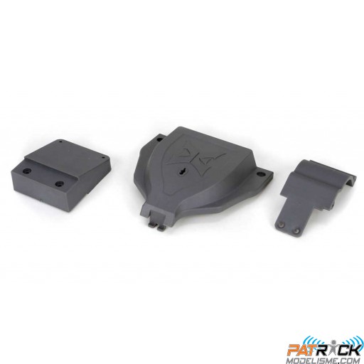 Set de couvercle et fixation arrière: 1/10 2WD Ruckus, Torment