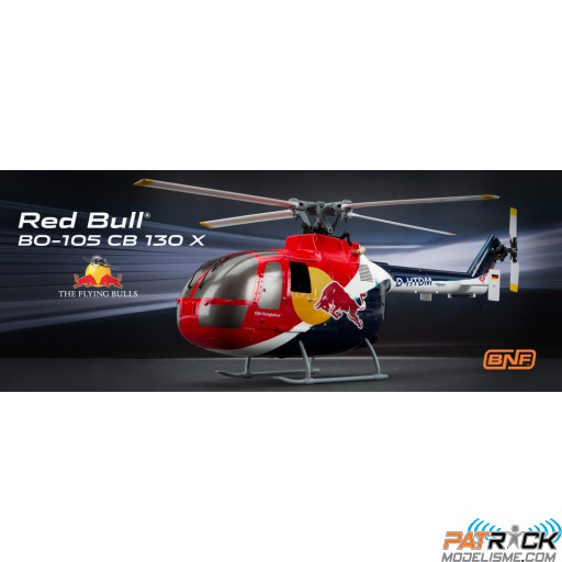 E-flite Blade Bo 105 CB Red Bull 130X BNF AS3X FlyBarLess