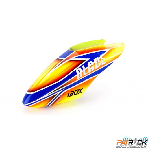 Bulle en fibre de verre orange/bleu - Blade 130 X