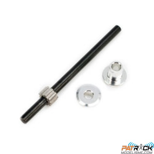 Axe avec poulie d'entrainement d'anticouple en aluminium - BLADE 300 X