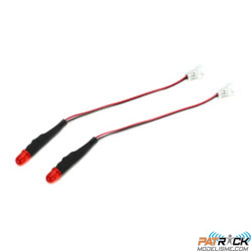 Led rouge fixe 4mm (2pièces) pour Unité de contrôle Universelle pour led