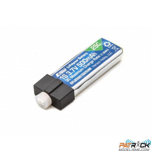 Batterie lipo EFLITE 1S 500mAh 3.7V 25C - UMX