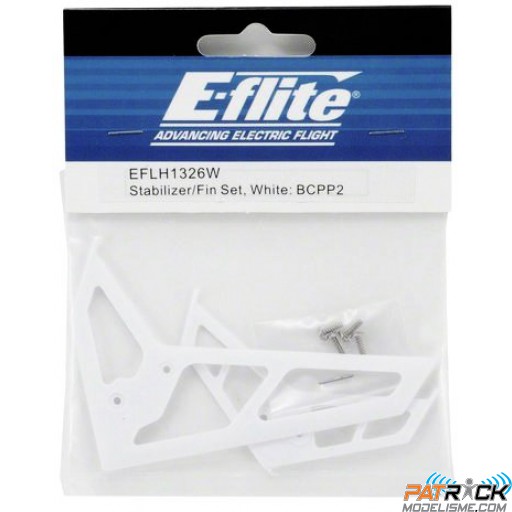 Stabilisateur et dérive Blanc – BLADE SR/CP PRO 2