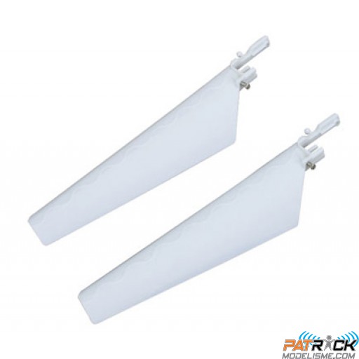 Pales inférieurs la paire blanches - BLADE MCX/S300/BO105