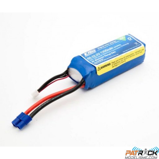 Batterie LiPo EFLITE 1300mAh 6S 22.2V 30C EC3 - 360CFX