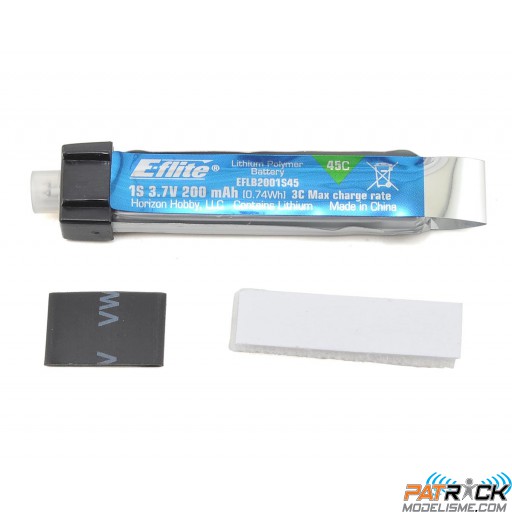 Batterie LiPo E-flite 1S 200mAh 3.7V 45C
